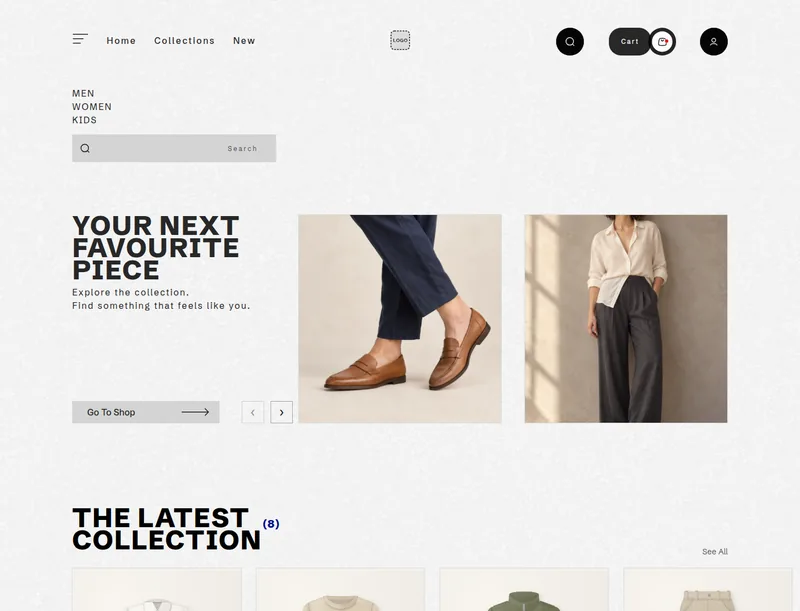 Pale Studio theme, desktop preview